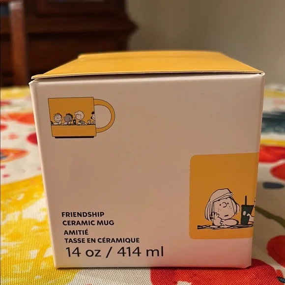 Starbucks Peanuts Snoopy 2025 Friendship Ceramic Coffee Tea Mug 14 oz NIB